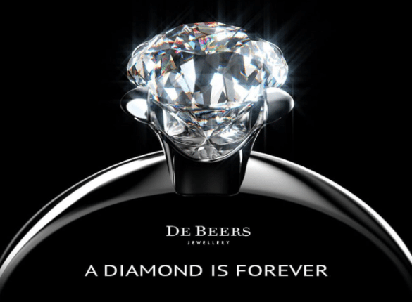 De Beers A Diamond Is Forever advertisement